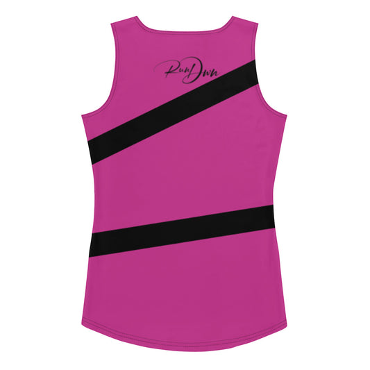 RunDwn Pink Cut & Sew Tank Top